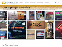 Tablet Screenshot of nysigndesign.com